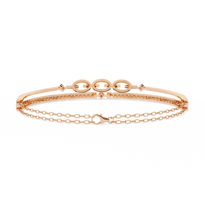 Chain Chic Lab Grown Diamond Bracelet
