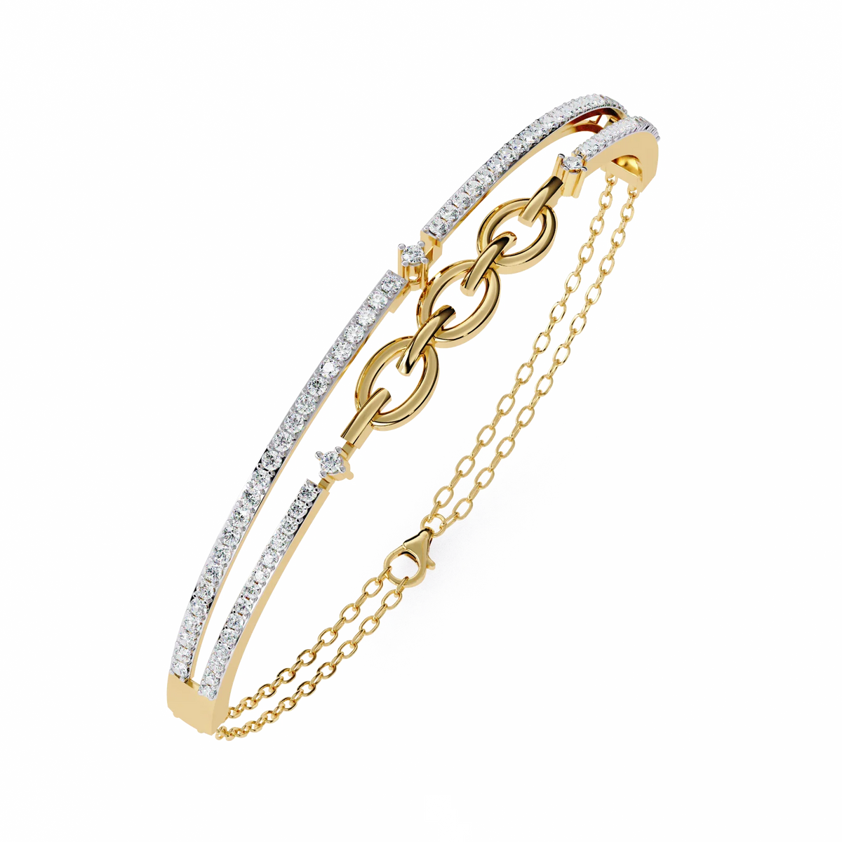 Chain Chic Lab Grown Diamond Bracelet - Ophiratbf