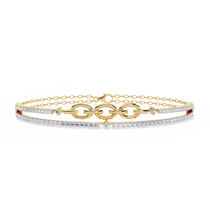 Chain Chic Lab Grown Diamond Bracelet