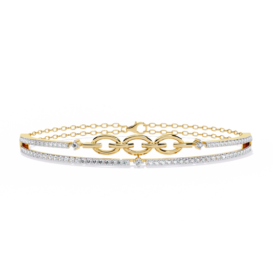 Chain Chic Lab Grown Diamond Bracelet