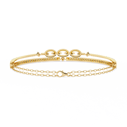 Chain Chic Lab Grown Diamond Bracelet