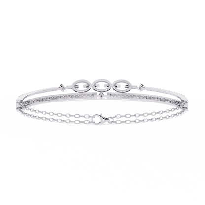 Chain Chic Lab Grown Diamond Bracelet