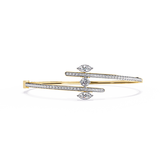Marquise Muse Lab Grown Diamond Bangle