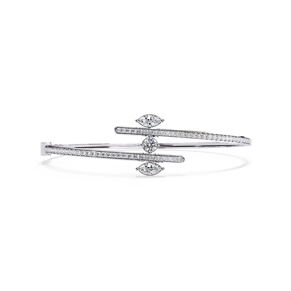 Marquise Muse Lab Grown Diamond Bangle - Ophiratbf