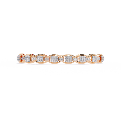 Cascade Chain Lab Grown Diamond Bracelet