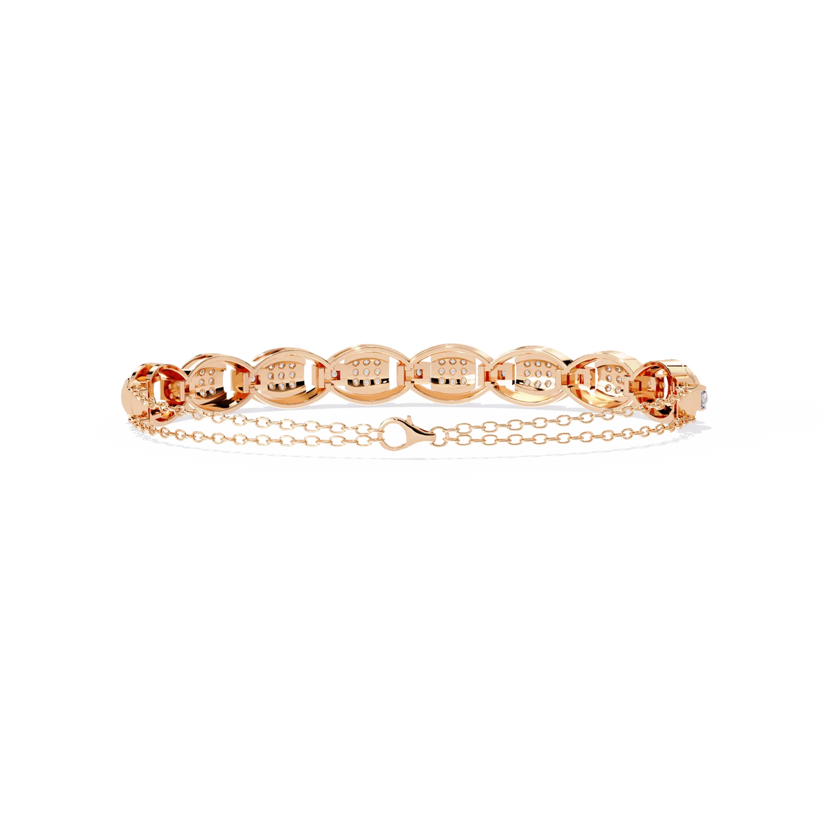 Cascade Chain Lab Grown Diamond Bracelet - Ophiratbf
