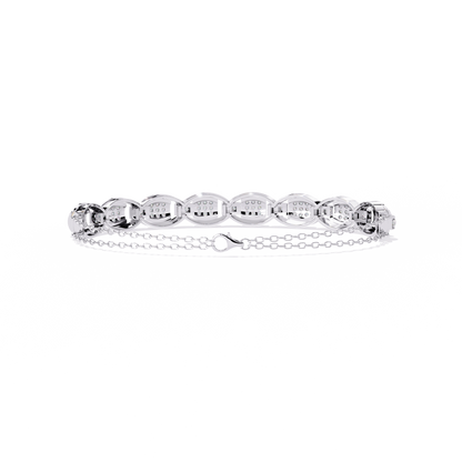 Cascade Chain Lab Grown Diamond Bracelet