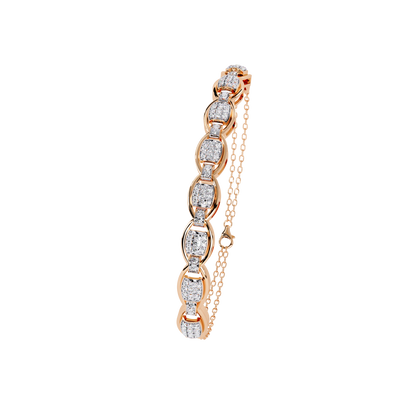 Cascade Chain Lab Grown Diamond Bracelet