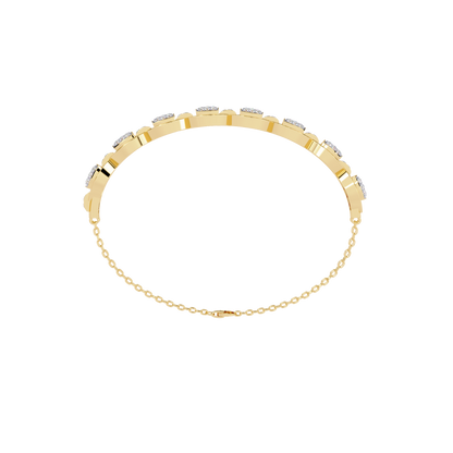 Cascade Chain Lab Grown Diamond Bracelet