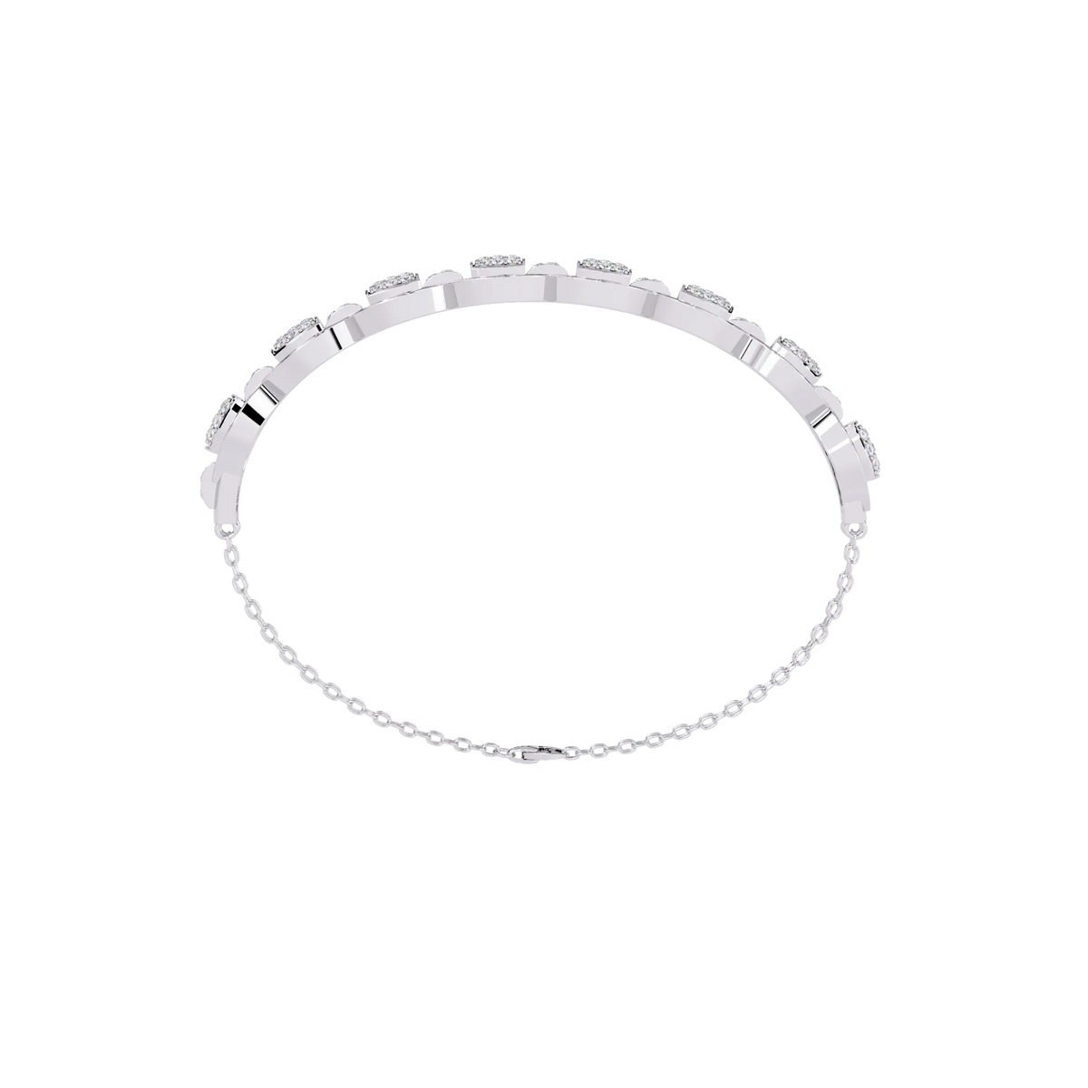 Cascade Chain Lab Grown Diamond Bracelet - Ophiratbf