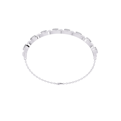 Cascade Chain Lab Grown Diamond Bracelet