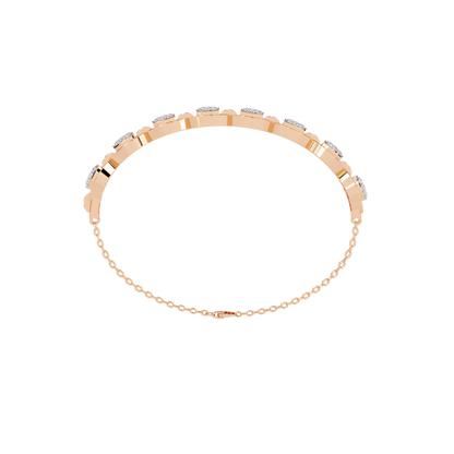 Cascade Chain Lab Grown Diamond Bracelet