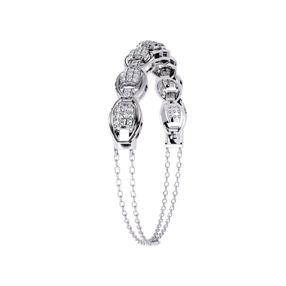 Cascade Chain Lab Grown Diamond Bracelet