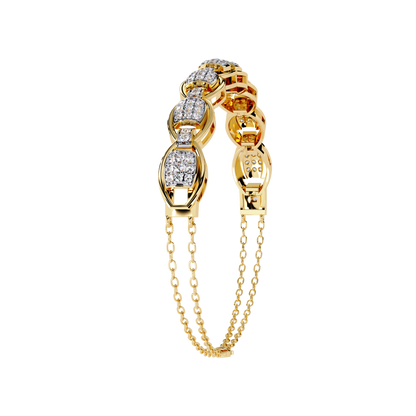 Cascade Chain Lab Grown Diamond Bracelet