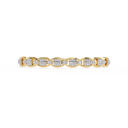 Cascade Chain Lab Grown Diamond Bracelet