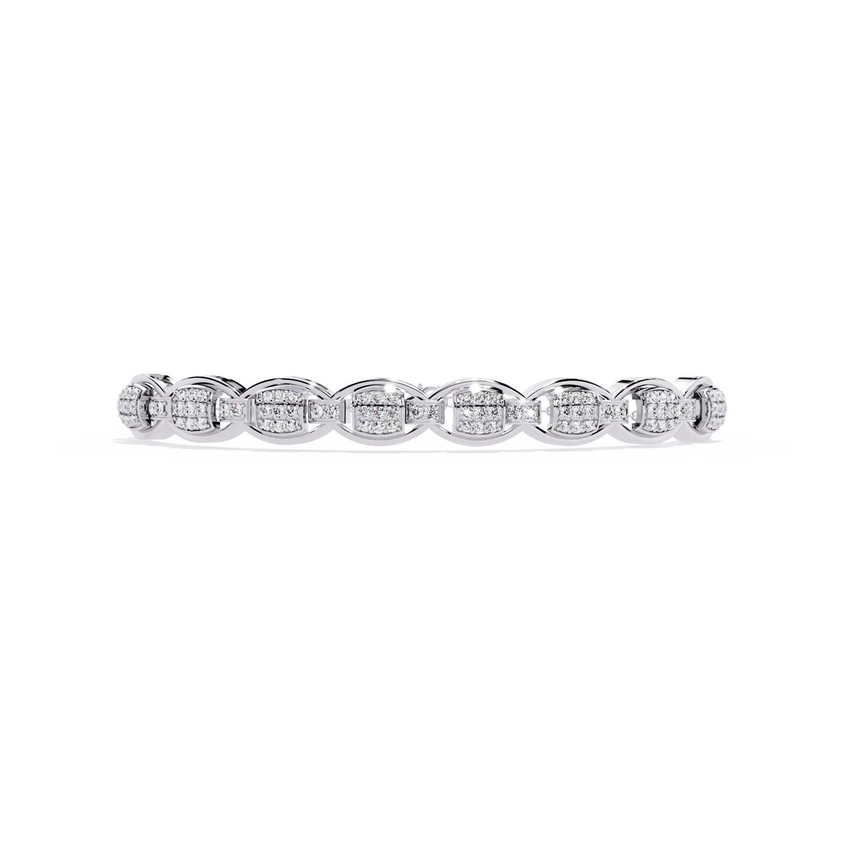 Cascade Chain Lab Grown Diamond Bracelet - Ophiratbf