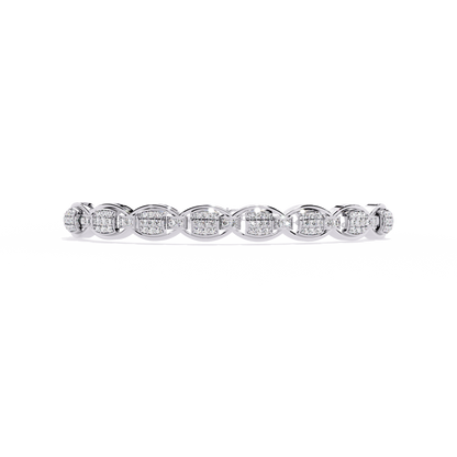 Cascade Chain Lab Grown Diamond Bracelet