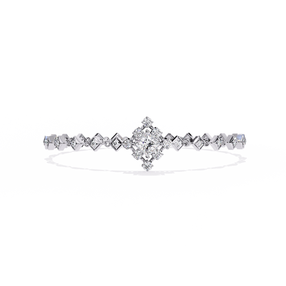 Diamond Majesty Lab Grown Princess Cut Bracelet