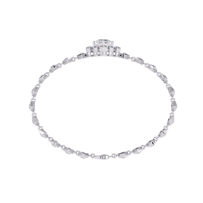 Diamond Majesty Lab Grown Princess Cut Bracelet
