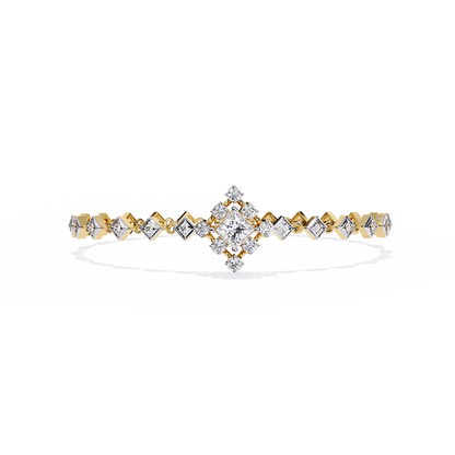 Diamond Majesty Lab Grown Princess Cut Bracelet