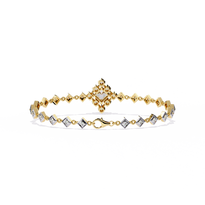 Diamond Majesty Lab Grown Princess Cut Bracelet