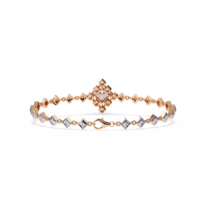 Diamond Majesty Lab Grown Princess Cut Bracelet