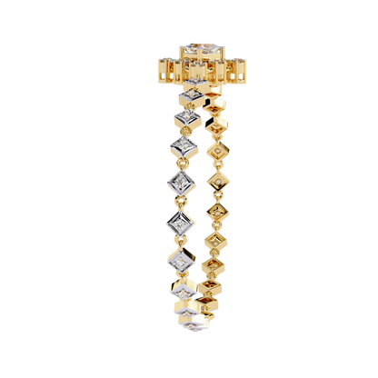 Diamond Majesty Lab Grown Princess Cut Bracelet
