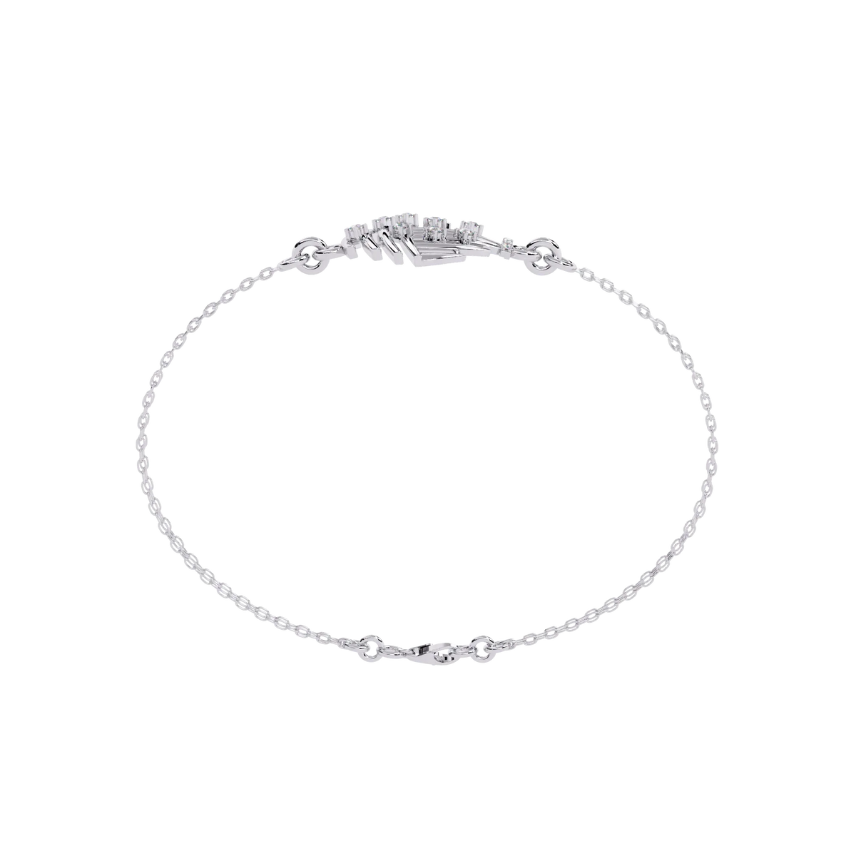 Stardust Dome Lab Grown Diamond Chain Bracelet - Ophiratbf