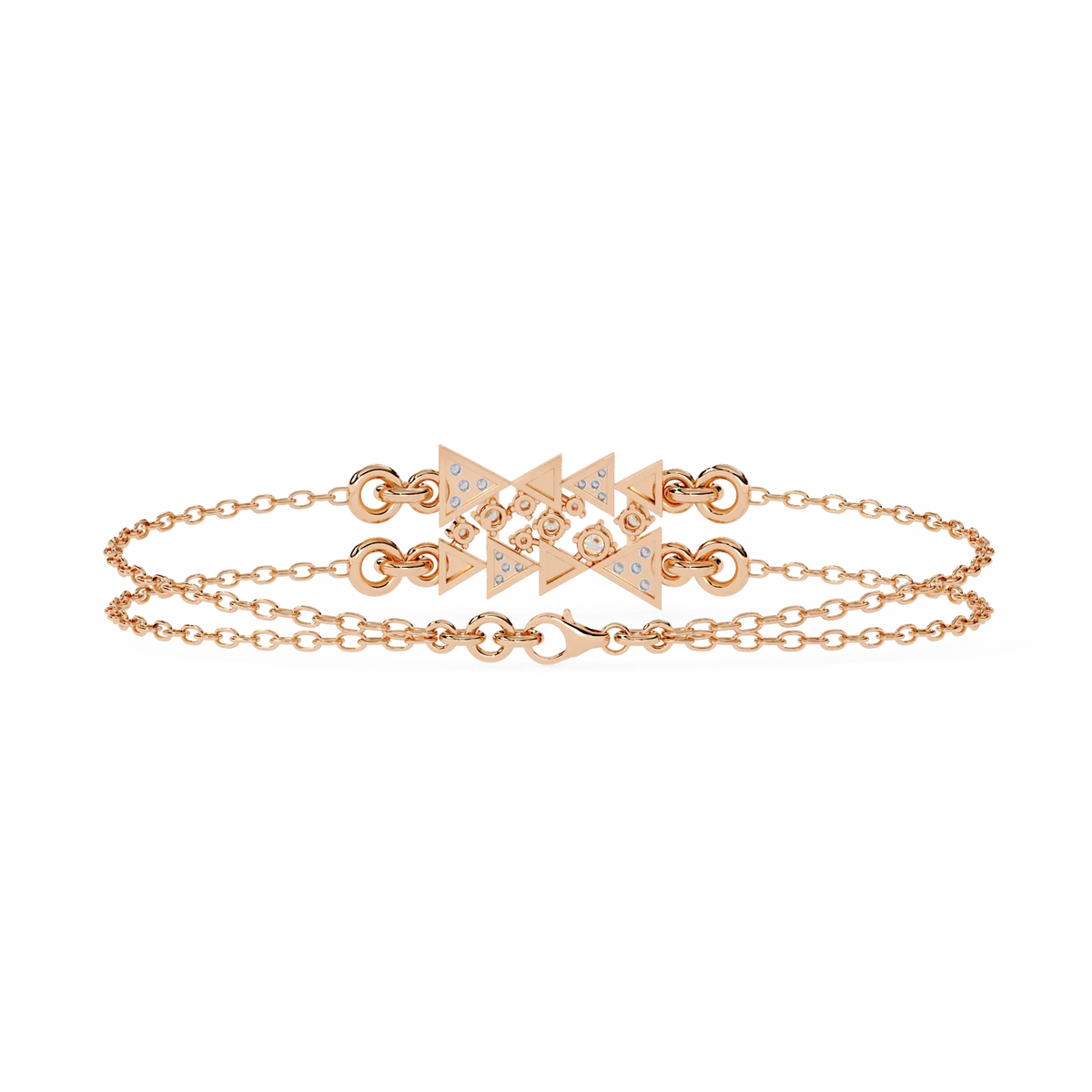 Modernist Triangle Lab Grown Diamond Bracelet - Ophiratbf