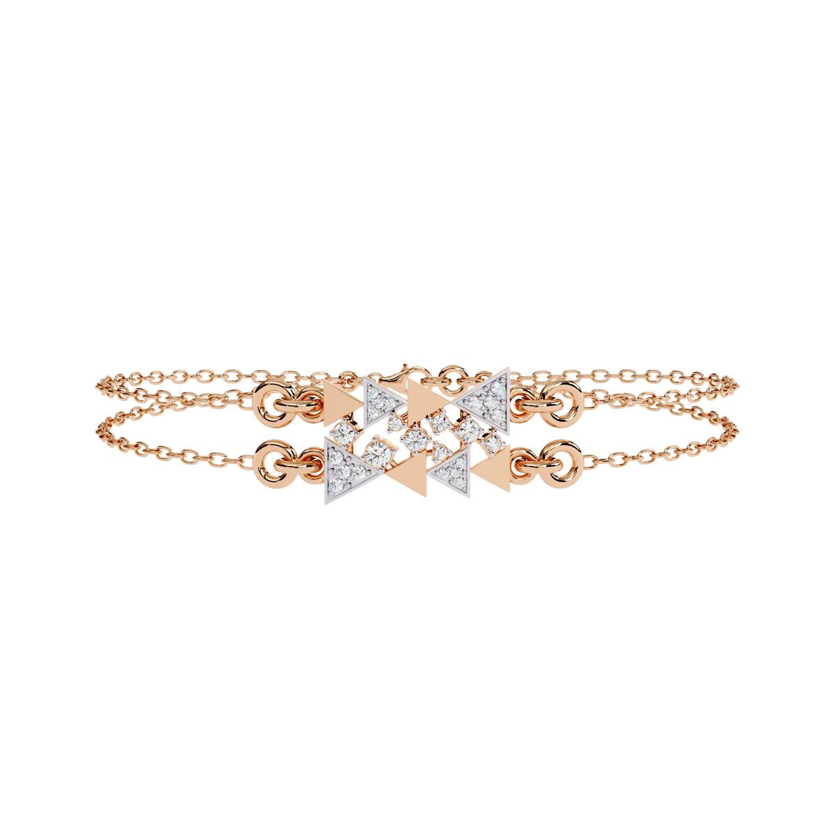 Modernist Triangle Lab Grown Diamond Bracelet - Ophiratbf