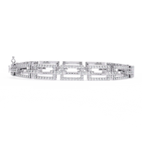 Art Deco Rectangular Lab Grown Diamond Bracelet - Ophiratbf