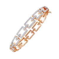 Art Deco Rectangular Lab Grown Diamond Bracelet - Ophiratbf