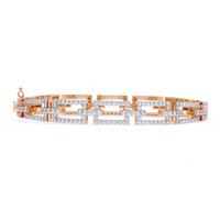 Art Deco Rectangular Lab Grown Diamond Bracelet - Ophiratbf