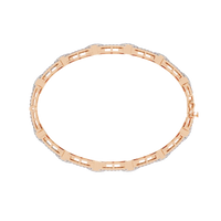Art Deco Rectangular Lab Grown Diamond Bracelet - Ophiratbf