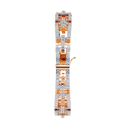 Art Deco Rectangular Lab Grown Diamond Bracelet