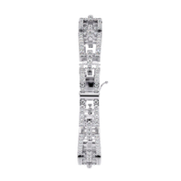 Art Deco Rectangular Lab Grown Diamond Bracelet - Ophiratbf