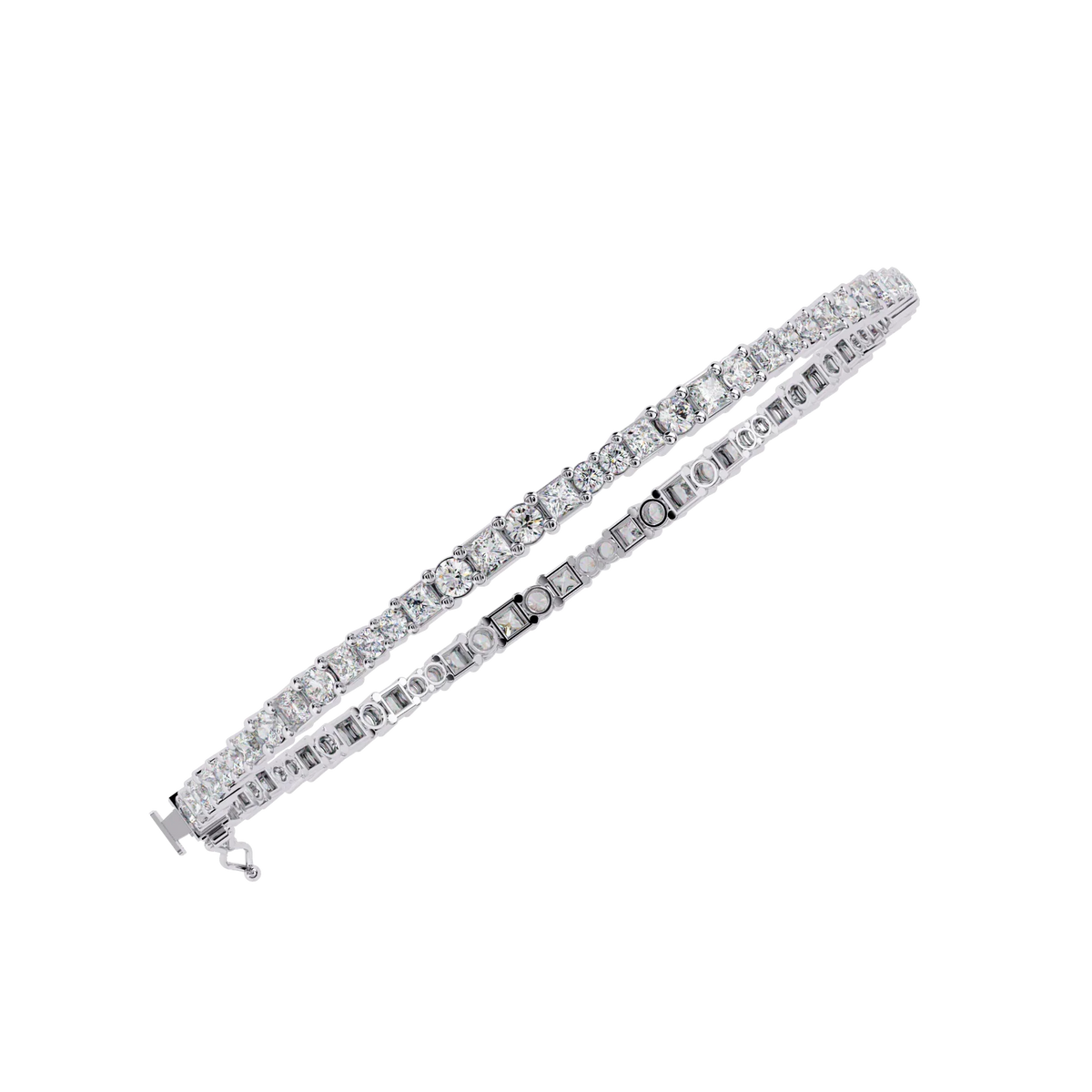 Timeless Round Lab Grown Diamond Bracelet - Ophiratbf