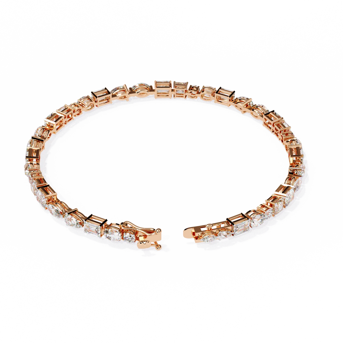 Mosaic Cut Lab Grown Diamond Bracelet - Ophiratbf