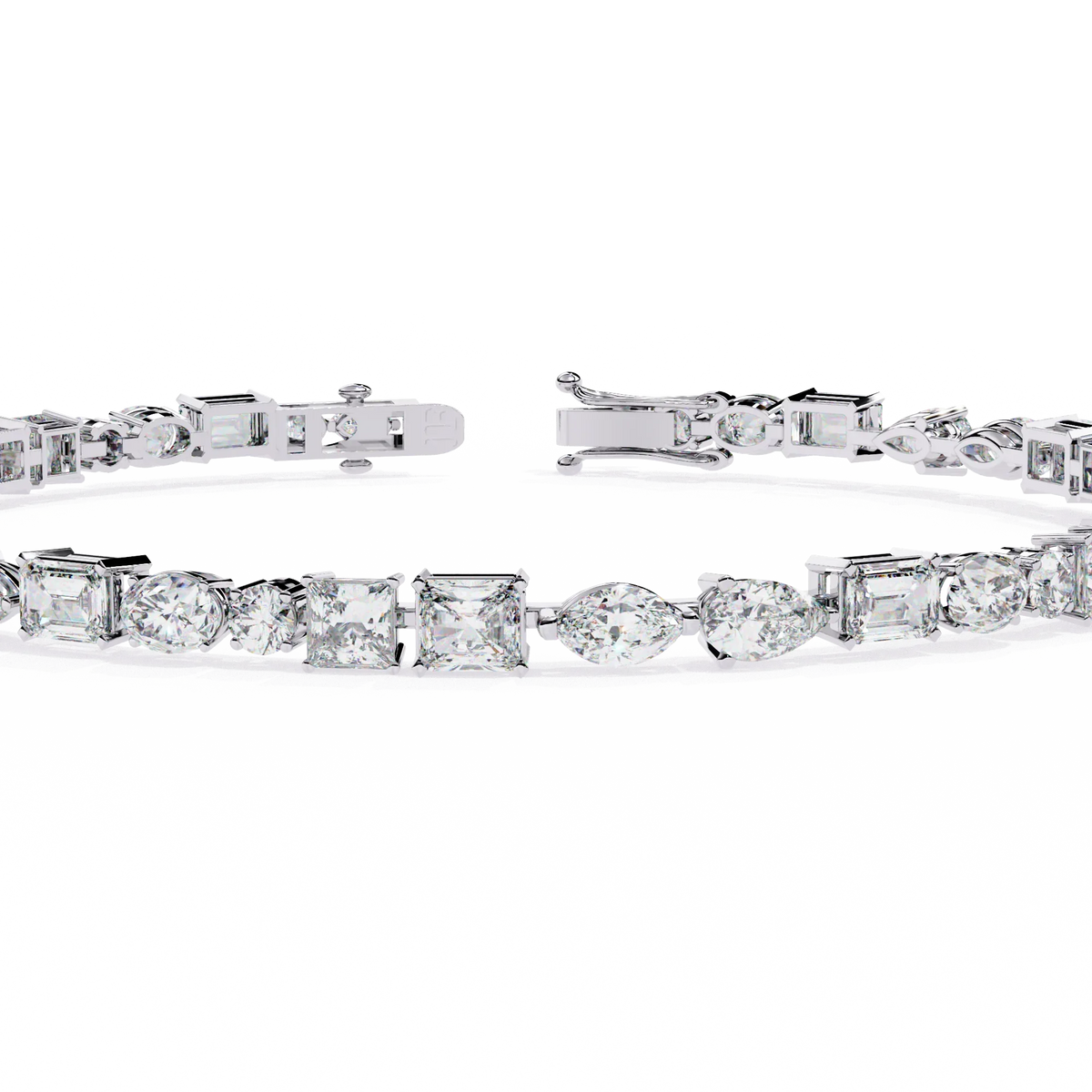 Mosaic Cut Lab Grown Diamond Bracelet - Ophiratbf
