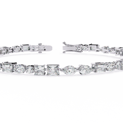Mosaic Cut Lab Grown Diamond Bracelet
