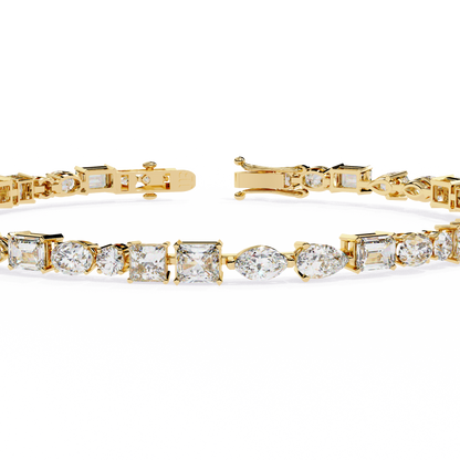 Mosaic Cut Lab Grown Diamond Bracelet