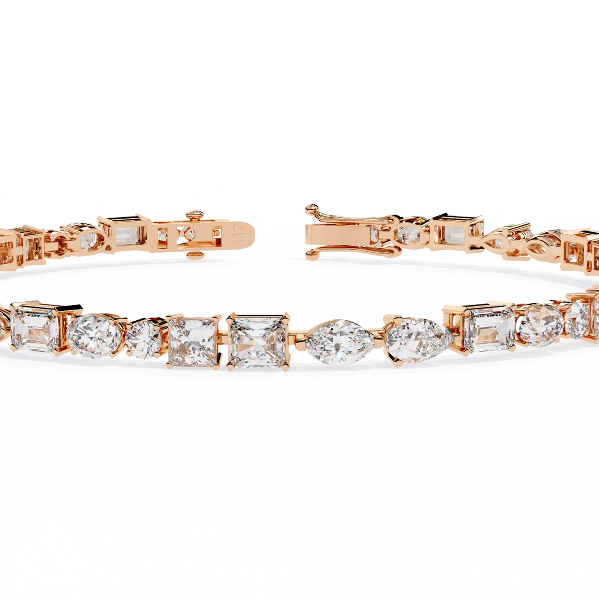 Mosaic Cut Lab Grown Diamond Bracelet - Ophiratbf
