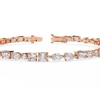 Mosaic Cut Lab Grown Diamond Bracelet
