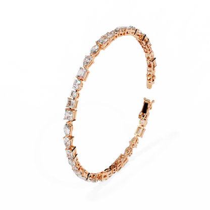 Mosaic Cut Lab Grown Diamond Bracelet