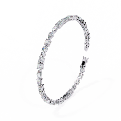 Mosaic Cut Lab Grown Diamond Bracelet