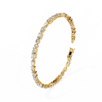 Mosaic Cut Lab Grown Diamond Bracelet - Ophiratbf