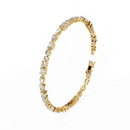 Mosaic Cut Lab Grown Diamond Bracelet