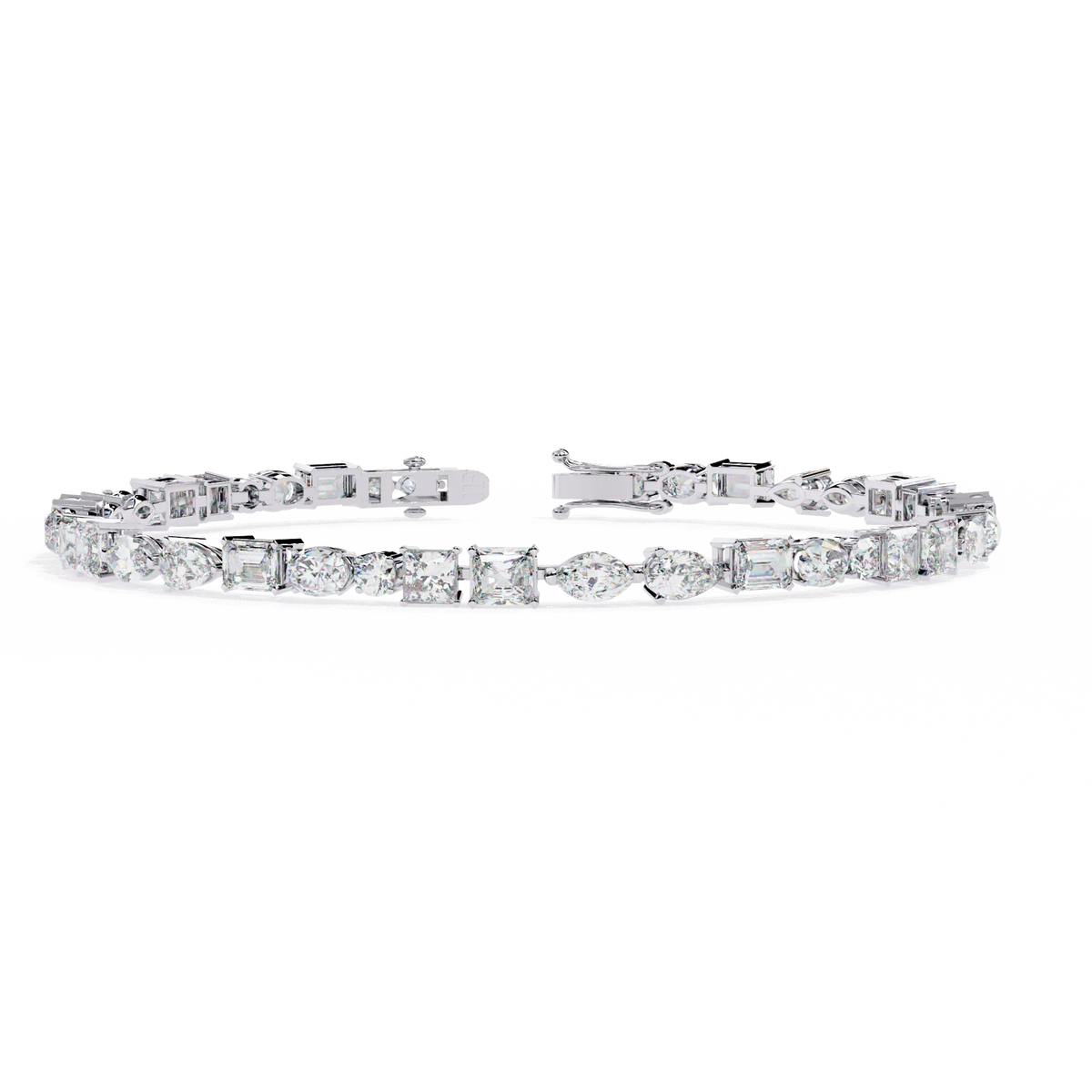 Mosaic Cut Lab Grown Diamond Bracelet - Ophiratbf