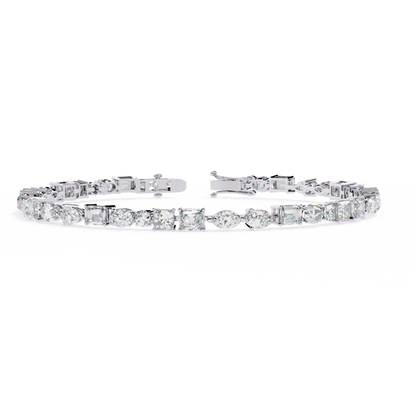 Mosaic Cut Lab Grown Diamond Bracelet