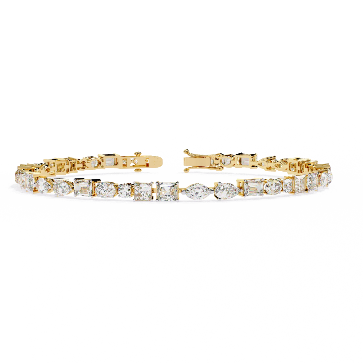 Mosaic Cut Lab Grown Diamond Bracelet - Ophiratbf